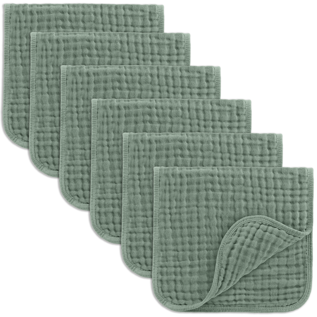 Baby Burp Cloths - 100% Muslin Cotton by Comfy Cubs