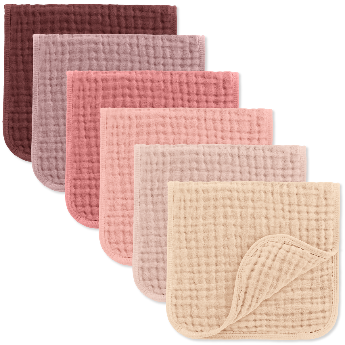 Baby Burp Cloths - 100% Muslin Cotton by Comfy Cubs